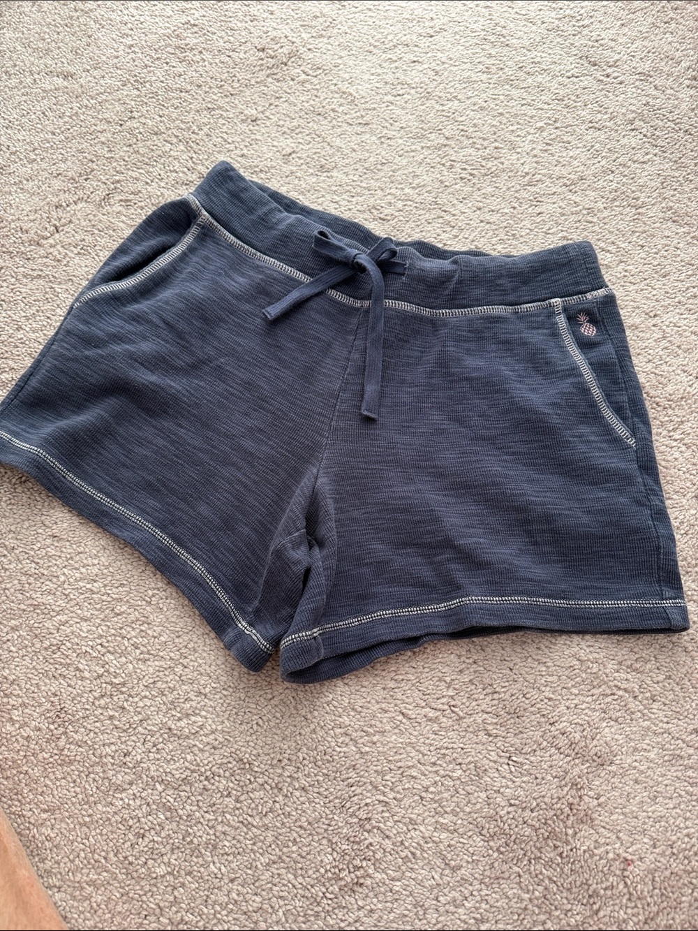 Women's Navy Drawstring Lounge Shorts
